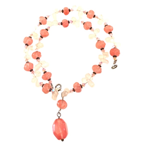 Sparkling Sterling Silver Quartz & Crystal Necklace - Picture 2 of 5